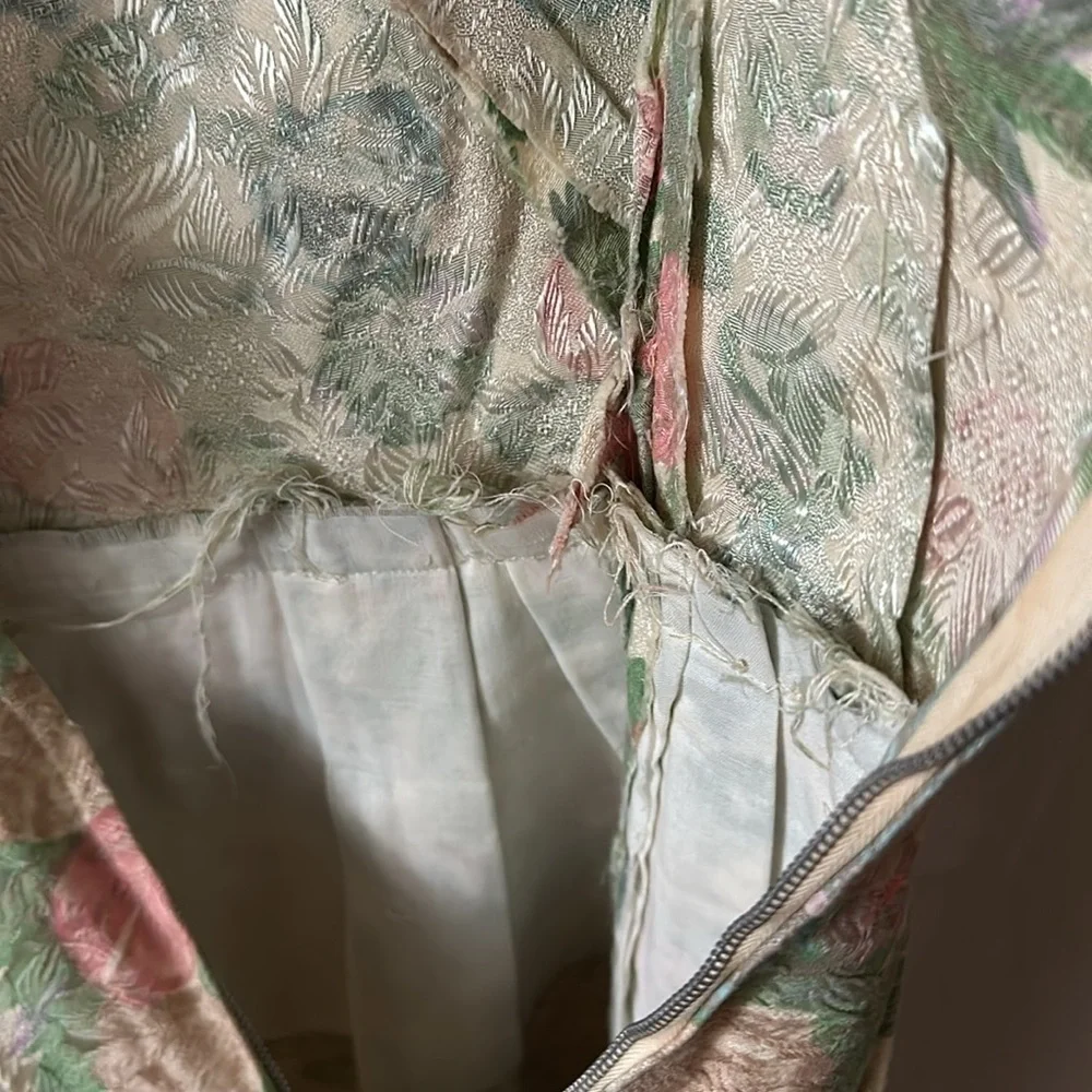 VTG American Rag CIE 1984 Compagnie California Brocade Mini Dress XS - Picture 5 of 6